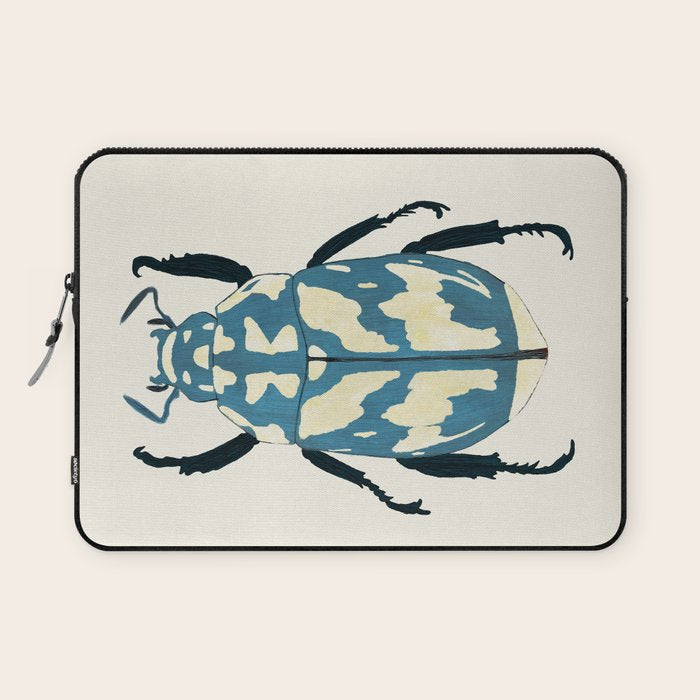 Blue beetle insect Laptop Sleeve Gallery Image 1