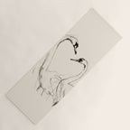 Swans in Ink - Elegant Minimalist Art Yoga Mat Gallery Image 1