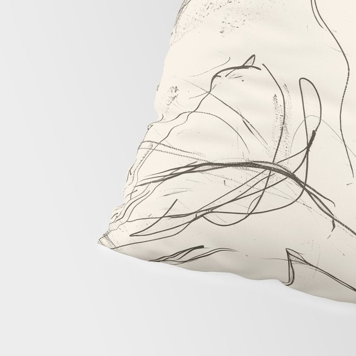 Swans in Ink - Elegant Minimalist Art Pillow Sham Gallery Image 4