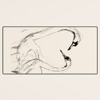 Swans in Ink - Elegant Minimalist Art Desk Mat Gallery Image 3