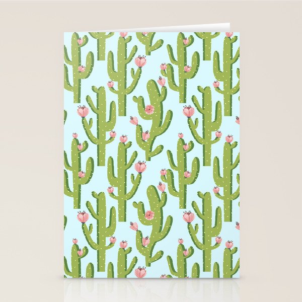 Summer Cactus #illustration #cactus Stationery Card Gallery Image 1