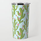 Summer Cactus #illustration #cactus Travel Mug Gallery Image 1
