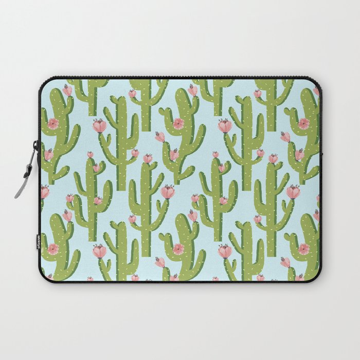 Summer Cactus #illustration #cactus Laptop Sleeve Gallery Image 1