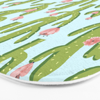Summer Cactus #illustration #cactus Bath Mat Gallery Image 3