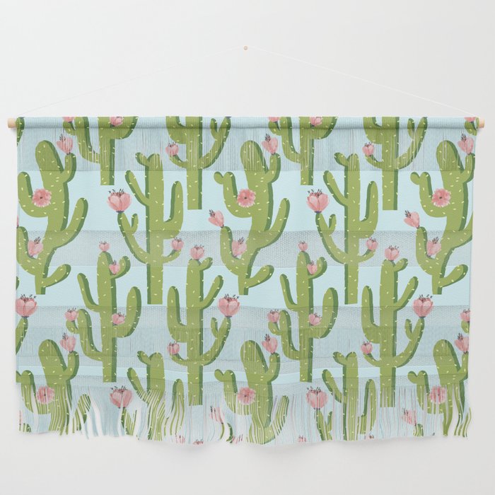 Summer Cactus #illustration #cactus Wall Hanging Gallery Image 1