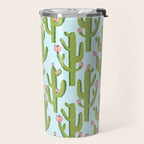 Summer Cactus #illustration #cactus Travel Mug Gallery Image 2