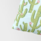 Summer Cactus #illustration #cactus Pillow Sham Gallery Image 4