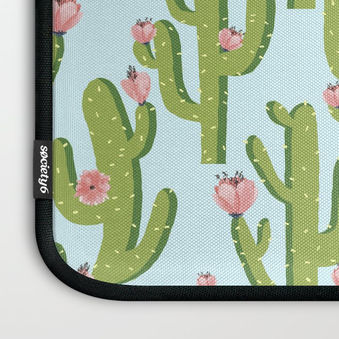 Summer Cactus #illustration #cactus Laptop Sleeve Gallery Image 3