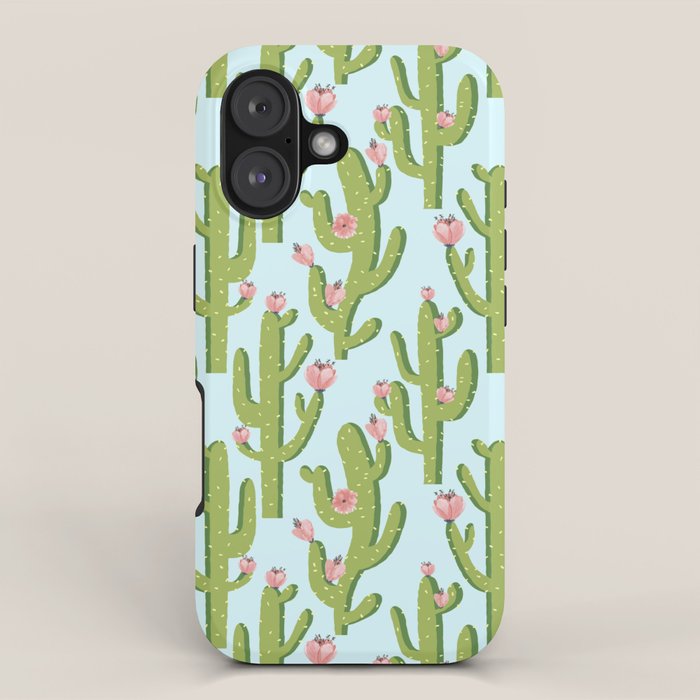 Summer Cactus #illustration #cactus iPhone Case Gallery Image 1