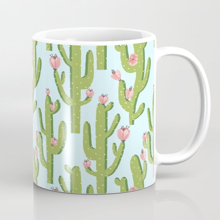 Summer Cactus #illustration #cactus Coffee Mug Gallery Image 1