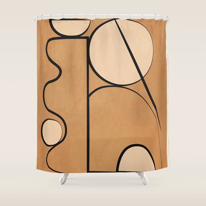 Abstract Minimal Shapes 217 Shower Curtain Gallery Image 1