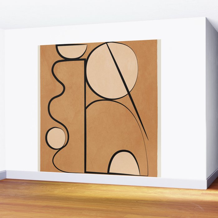 Abstract Minimal Shapes 217 Wall Mural Gallery Image 2