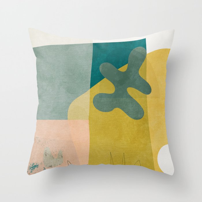 minimal shapes II Throw Pillow Gallery Image 6