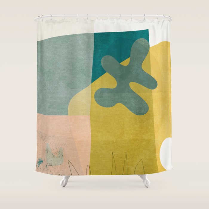 minimal shapes II Shower Curtain Gallery Image 1