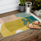 minimal shapes II Outdoor Rug Gallery Image 2