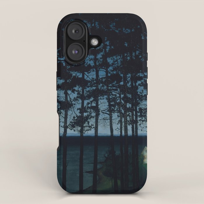 Harald Sohlberg  Fishermanâs Cottage iPhone Case Gallery Image 1