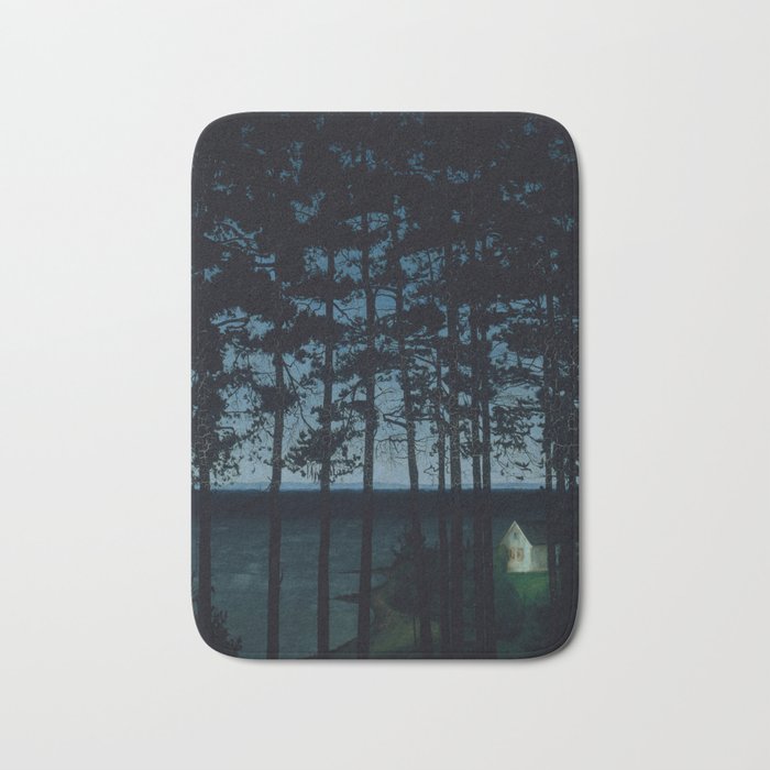 Harald Sohlberg  Fishermanâs Cottage Bath Mat Gallery Image 1