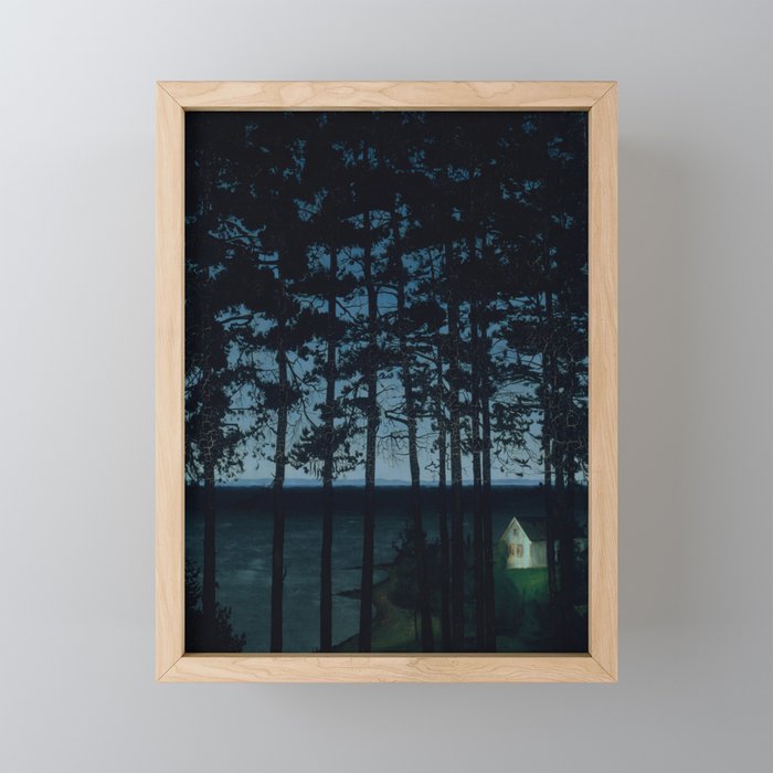 Harald Sohlberg  Fishermanâs Cottage Mini Art Print Gallery Image 1