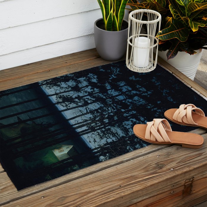 Harald Sohlberg  Fishermanâs Cottage Outdoor Rug Gallery Image 2