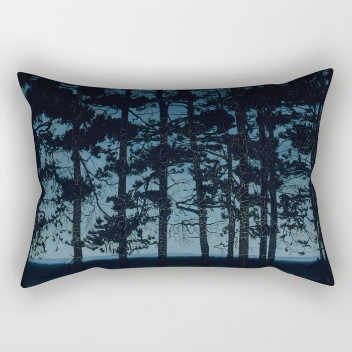 Harald Sohlberg  Fishermanâs Cottage Rectangular Pillow Gallery Image 2