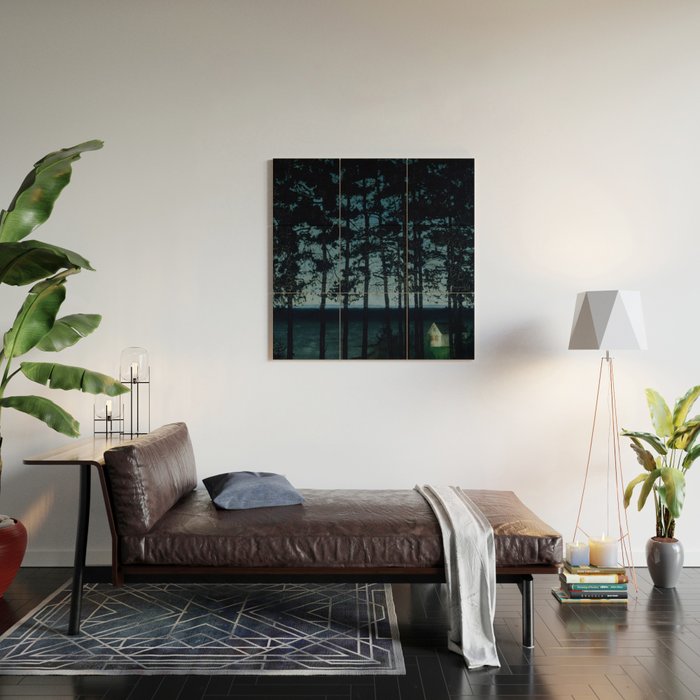Harald Sohlberg  Fishermanâs Cottage Wood Wall Art Gallery Image 2
