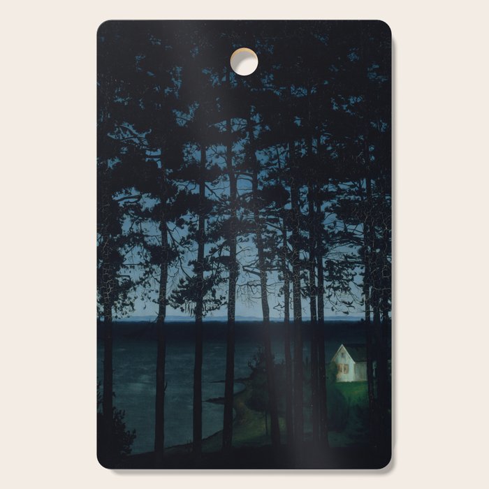 Harald Sohlberg  Fishermanâs Cottage Cutting Board Gallery Image 1