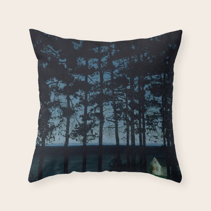 Harald Sohlberg  Fishermanâs Cottage Throw Pillow Gallery Image 6