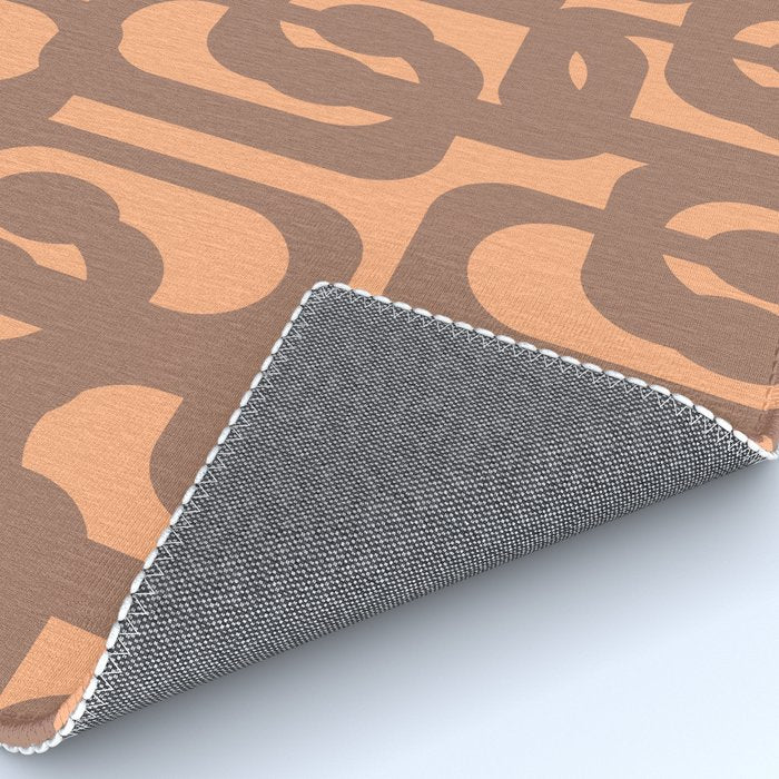 Midcentury Modern Loops Pattern 8 Inspired by PANTONE 17 1230 Color of the Year Mocha Mousse Rug Gallery Image 4