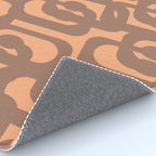 Midcentury Modern Loops Pattern 8 Inspired by PANTONE 17 1230 Color of the Year Mocha Mousse Rug Gallery Image 4