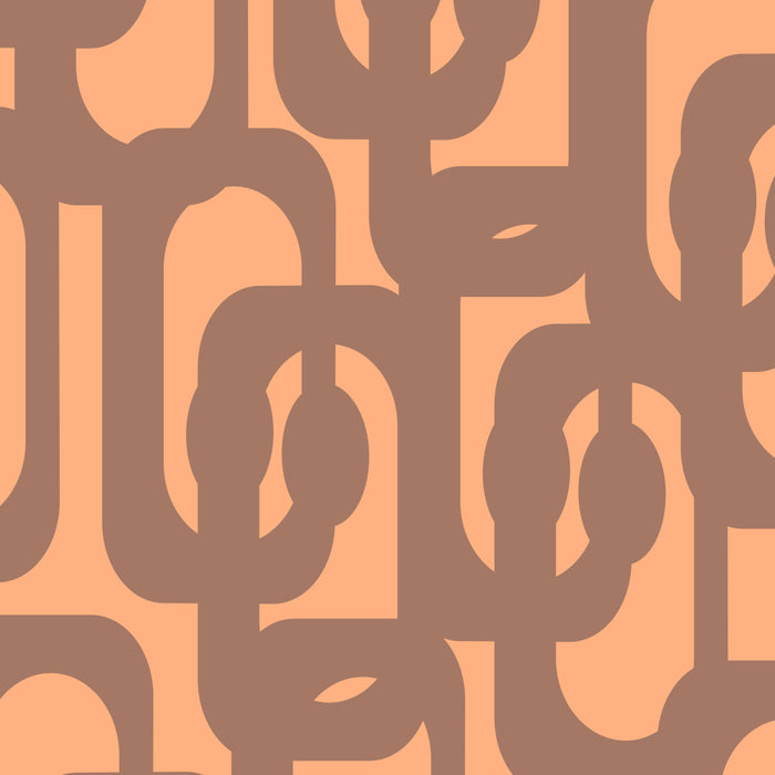 Midcentury Modern Loops Pattern 8 Inspired by PANTONE 17 1230 Color of the Year Mocha Mousse Coffee Mug Gallery Image 2