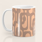 Midcentury Modern Loops Pattern 8 Inspired by PANTONE 17 1230 Color of the Year Mocha Mousse Coffee Mug Gallery Image 3