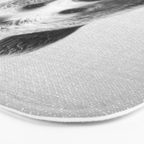 Bear - Black & White Bath Mat Gallery Image 3