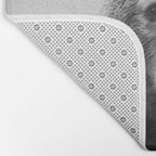 Bear - Black & White Bath Mat Gallery Image 2