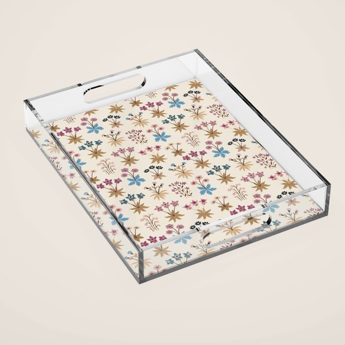 Winter Botanica - Tapestry In Cream Acrylic Tray Gallery Image 1