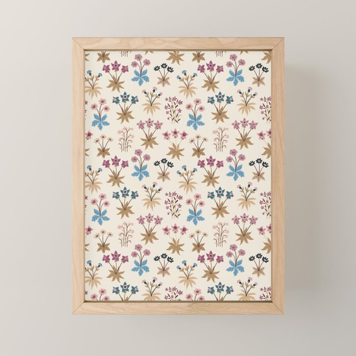 Winter Botanica - Tapestry In Cream Mini Art Print Gallery Image 1