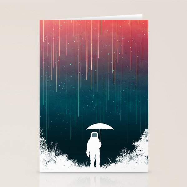 Meteoric rainfall Stationery Card Gallery Image 2