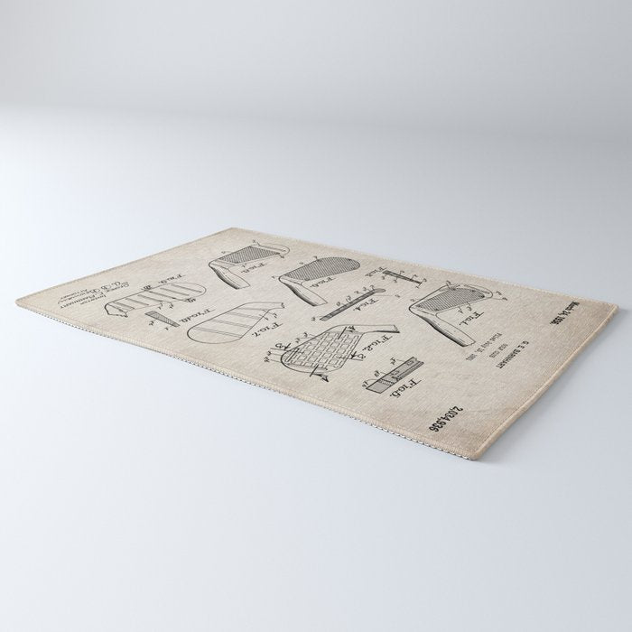 Golf Clubs Patent - Golfing Art - Antique Rug Gallery Image 3