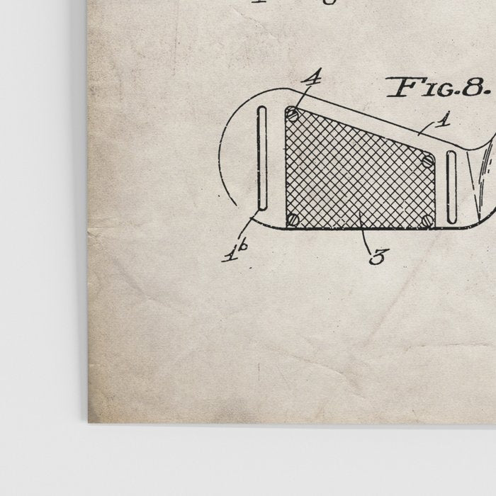 Golf Clubs Patent - Golfing Art - Antique Poster Gallery Image 3
