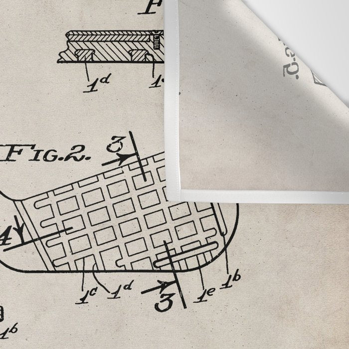Golf Clubs Patent - Golfing Art - Antique Wall Tapestry Gallery Image 3