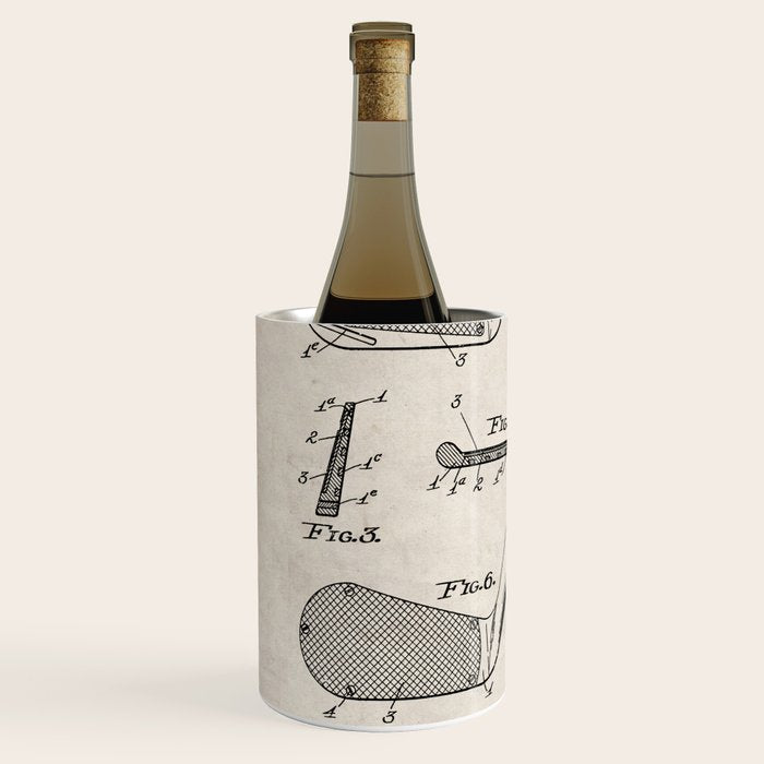 Golf Clubs Patent - Golfing Art - Antique Wine Chiller Gallery Image 2