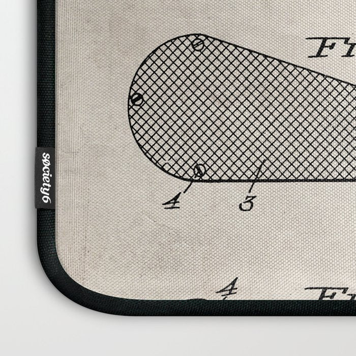 Golf Clubs Patent - Golfing Art - Antique Laptop Sleeve Gallery Image 3