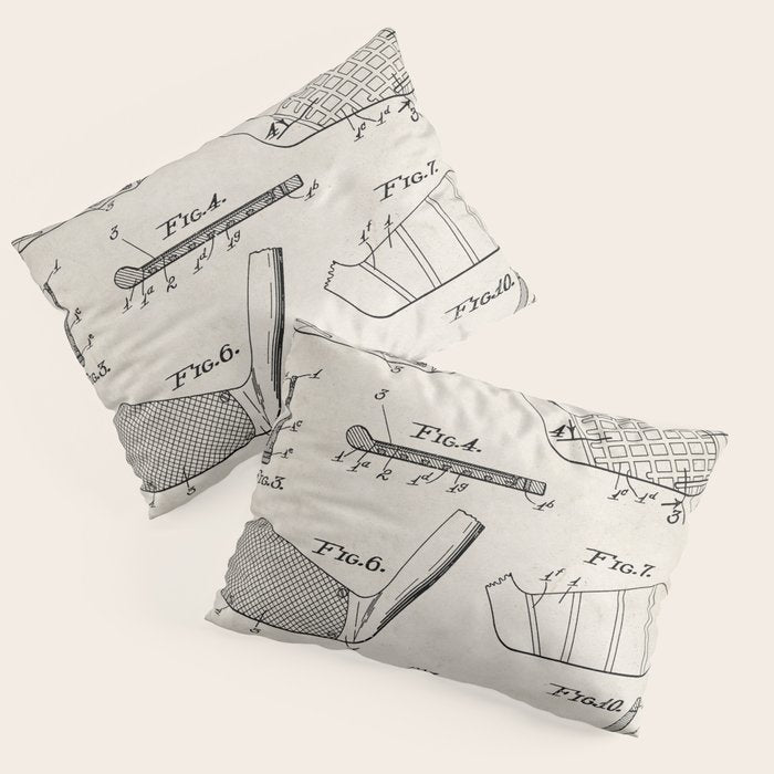 Golf Clubs Patent - Golfing Art - Antique Pillow Sham Gallery Image 1