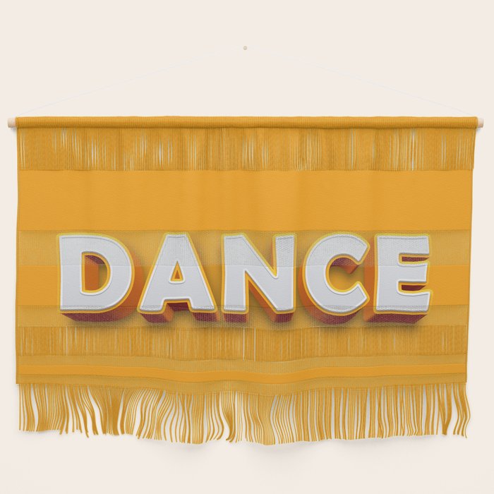 Dance 3D typography Wall Hanging Gallery Image 1