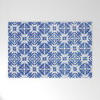 Mediterranean Tile Pattern Portuguese Azulejos Art Welcome Mat Gallery Image 1