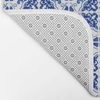 Mediterranean Tile Pattern Portuguese Azulejos Art Bath Mat Gallery Image 2