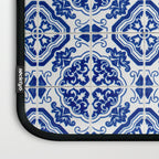 Mediterranean Tile Pattern Portuguese Azulejos Art Laptop Sleeve Gallery Image 3