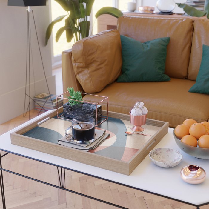 ABSTRACT ALPHABET / Gothic F Serving Tray Gallery Image 2