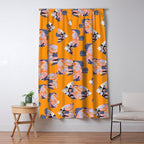 Colorful Tropical Fish and Abstract Ocean Art Window Curtain Gallery Image 5