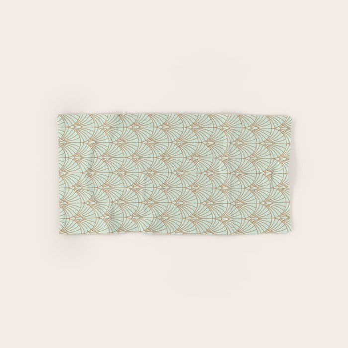 Art Deco fan pattern Bath Towel Gallery Image 1