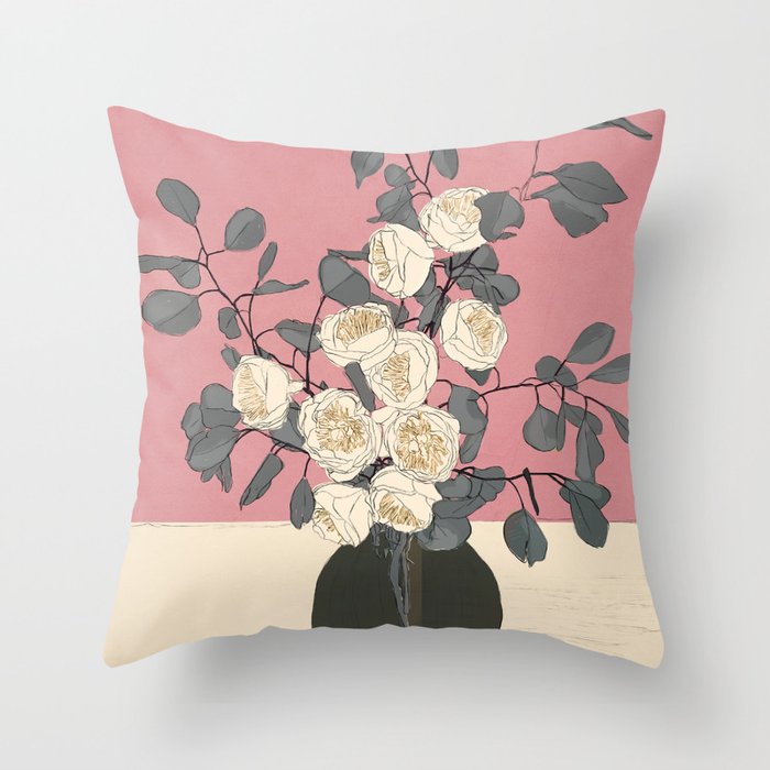 Beautiful Bouquet 07 Throw Pillow Gallery Image 6